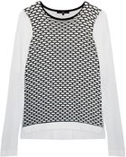 Tibi Sporty Mesh Easy Sweater - Lyst