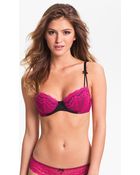 Betsey Johnson Eyelet Lace Balconette Bra - Lyst