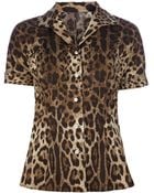 Dolce & Gabbana Leopard Print Shirt - Lyst