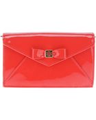 Tory Burch Bow Detail Clutch - Lyst
