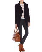 Karen Millen Sporty Stripe Knit Sweater - Lyst