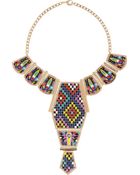 Noir Jewelry 18karat Goldplated Enameled Necklace - Lyst
