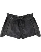 Rebecca Minkoff Mika Leather Shorts - Lyst
