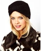 Asos Knitted Turban Hat - Lyst