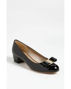 Ferragamo Vara Pump - Lyst