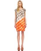 MICHAEL Michael Kors Relaxed Tie-Dye Dress - Lyst