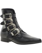 Underground Peck 4 Western Buckle Ankle Boots - Lyst