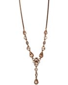 Givenchy Rose Goldplated Crystal Necklace - Lyst