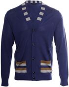 Marc Jacobs Knit Ls Cardigan Blue - Lyst