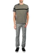 Rag & Bone Wide Perfect Stripe Tee Olive - Lyst