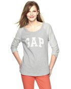 Gap Reverse Terry Arch Logo Raglan Pullover - Lyst