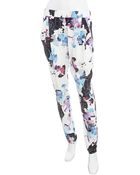 3.1 Phillip Lim Floral Print Trouser Pants - Lyst
