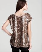 Rachel Zoe Top Marcy Tear Drop Sequin - Lyst