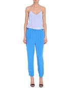 Tibi Silk Pleated Pant - Lyst