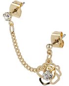 Topshop Rose Double Stud Earrings - Lyst