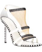 Sergio Rossi Sandal with Chain Detail - Lyst