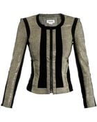 Helmut Lang Reptile Effect Leather Jacket - Lyst