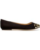 Zara Ballerina with Metal Toe Cap - Lyst