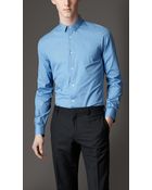 Burberry Slim Fit Cotton Shirt - Lyst