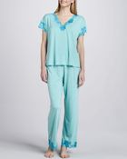 Natori Zen Lacetrim Pajamas - Lyst