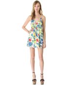 Alice + Olivia Alice Olivia Fierra Y Back Printed Dress - Lyst
