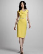 Black Halo Jackie Belted Sheath Dress - Lyst