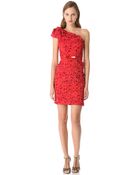 Marchesa Laser Cut Cocktail Dress - Lyst