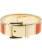 Michael Kors Buckle Enamel Bracelet Orange - Lyst