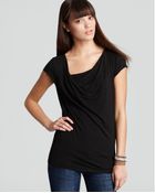 Michael Stars Tee Asymmetric Drape Neck - Lyst