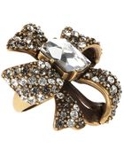 Oscar de la Renta Bow Ring - Lyst