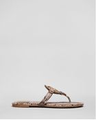 Tory Burch Logo Thong Sandals - Lyst