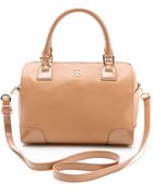 Tory Burch Robinson Middy Satchel - Lyst