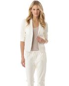 Vince Leather Blazer - Lyst