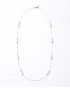 Ann Taylor Pave Bubble Long Necklace - Lyst