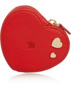 Mulberry Valentines Textured Leather Coin Purse - Lyst