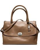 Coach Legacy Pinnacle Leather Large Harper Satchel - Lyst