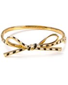 Kate Spade Skinny Mini Bow Bangle - Lyst