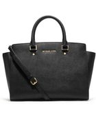 MICHAEL Michael Kors Large Selma Top-Zip Satchel - Lyst