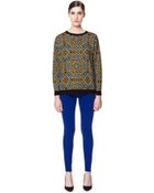 Zara Geometric Jacquard Pattern Sweater - Lyst