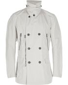 Lanvin Double Breasted Trench Coat - Lyst