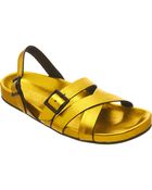 Burberry Metallic Bellgreen Sandal - Lyst