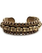 DANNIJO Dannijo Arquette Brass Bangle - Lyst
