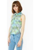 Nasty Gal Orion Laced Blouse - Lyst