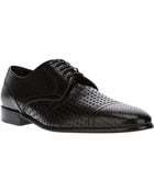 Dolce & Gabbana Perforated Laceup Shoe - Lyst