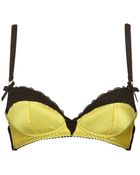 Bordelle Silk Satin Viscose Lace Bra - Lyst