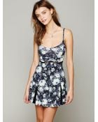 Free People Printed Bed Of Blossoms Slip - Lyst