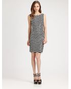 Alice + Olivia Sumie Sequin-Stripe Dress - Lyst