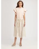 Chloé Ruffle Sleeve Top - Lyst