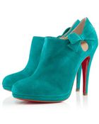 Christian Louboutin Bow Detail Ankle Boots - Lyst