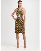Milly Tribal Print Halter Dress - Lyst